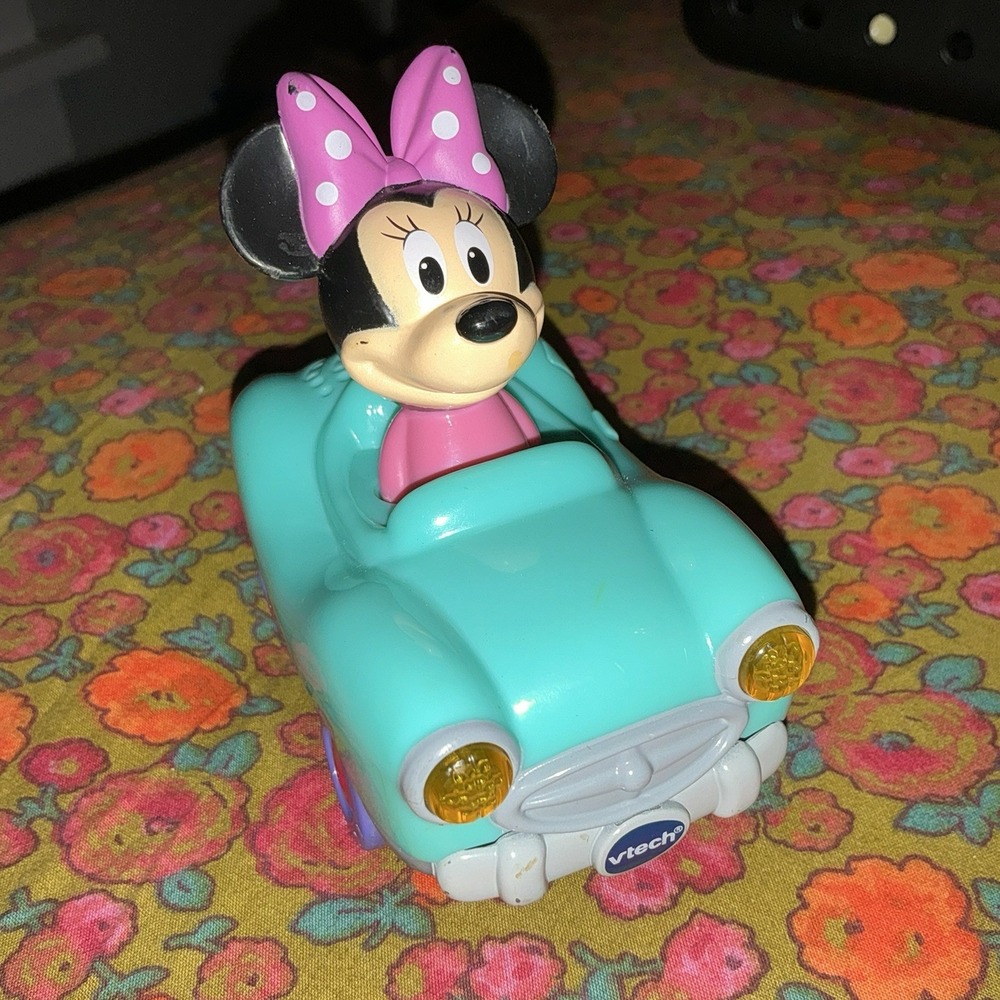 VTech Go! Go! Smart Wheels Disney Minnie Mickey Mouse Car Lights Music Sounds